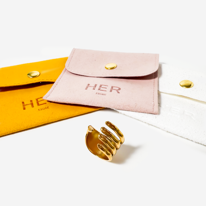 Gold-plated Titanium Ring