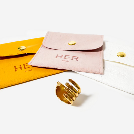 Gold-plated Titanium Ring