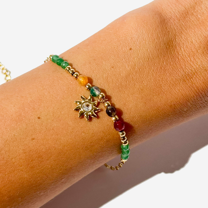 Gold-plated Titanium Sun Bracelet