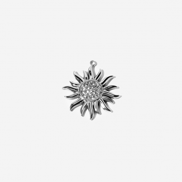 Gold-plated Titanium Sun Shaped Charm