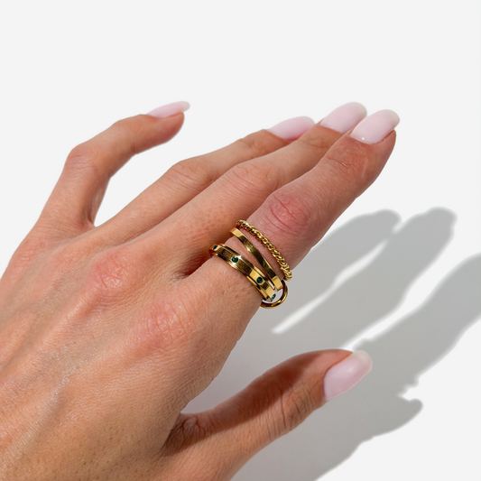 მოოქროვილი ტიტანის ბეჭედი