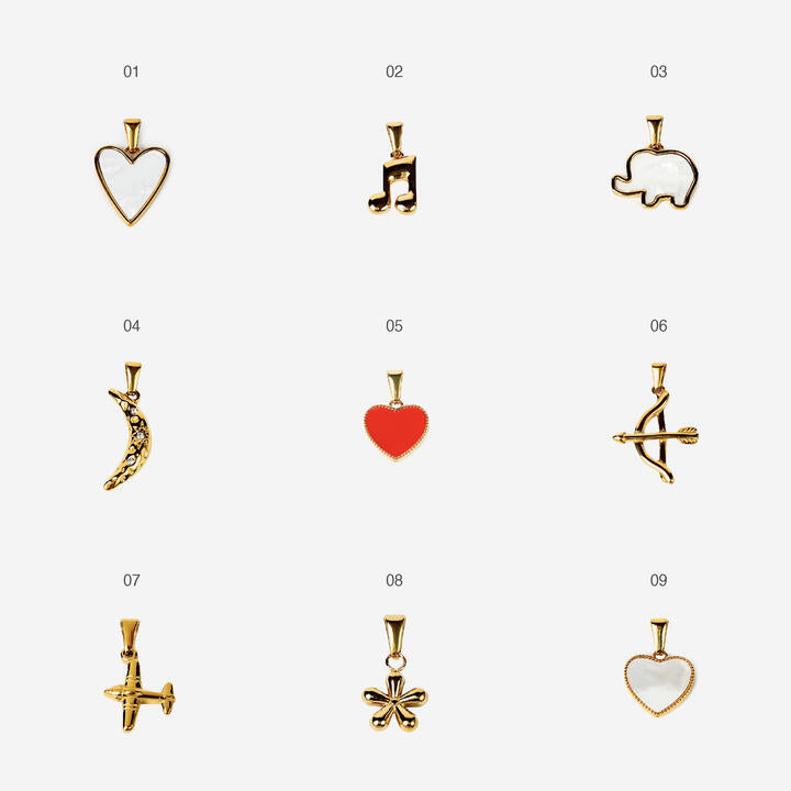 Gold-plated Titanium Charm