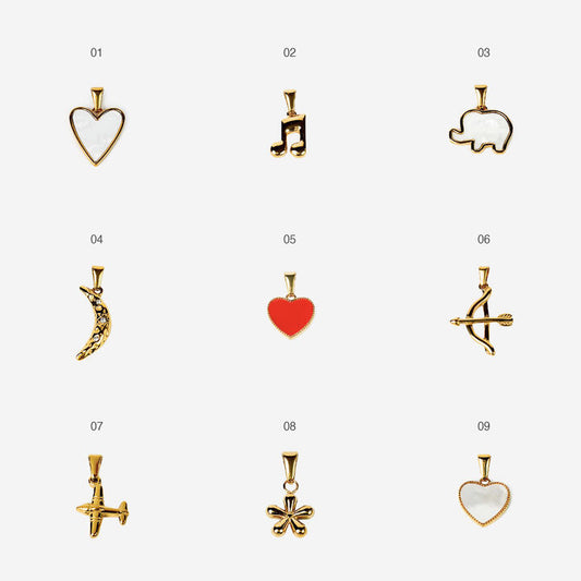 Gold-plated Titanium Charm