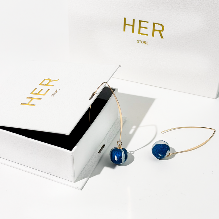 Fabric with Texture Earrings