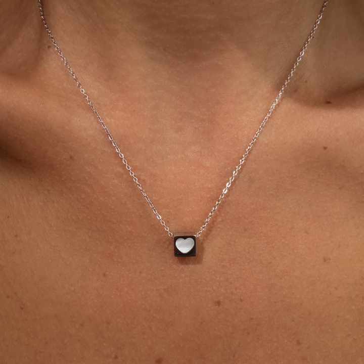 Gold-plated Titanium Heart Shaped Necklace