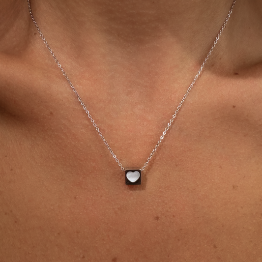 Gold-plated Titanium Heart Shaped Necklace