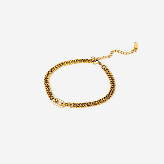 Gold-plated Titanium Bracelet