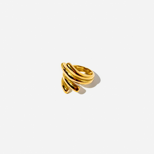 Gold-plated Titanium Ring