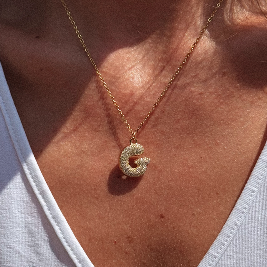 Gold-plated Titanium G Necklace