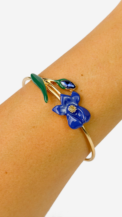 14K Gold-plated Flower Shaped Bracelet