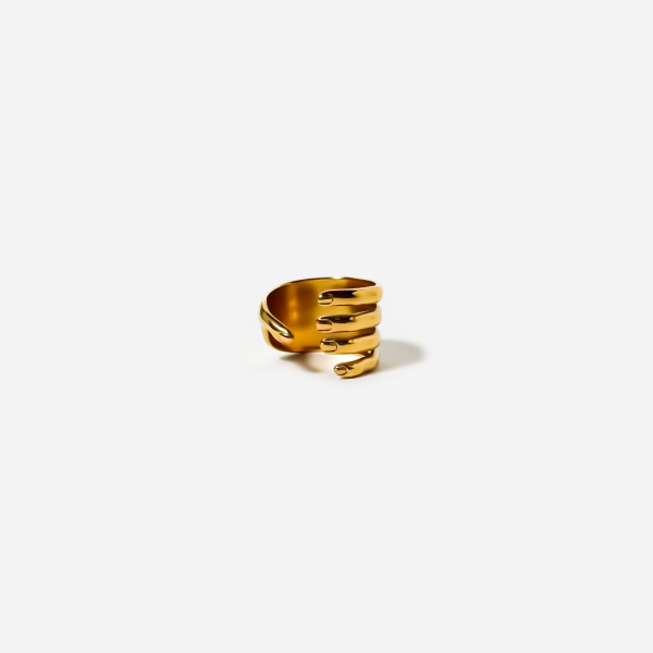 Gold-plated Titanium Ring
