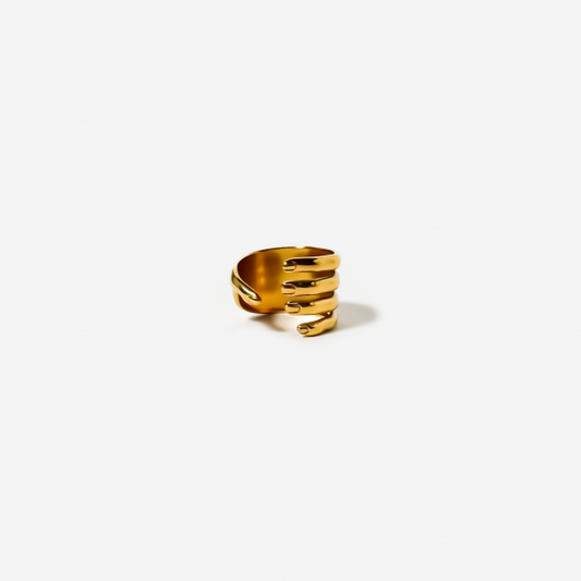 Gold-plated Titanium Ring