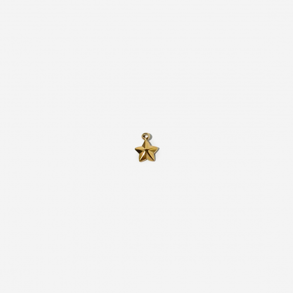 Gold-plated Titanium Star Shaped Charm