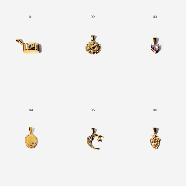 Gold-plated Titanium Charm