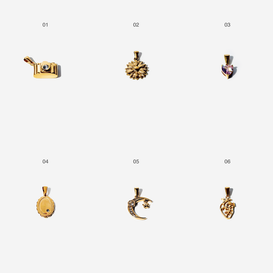 Gold-plated Titanium Charm