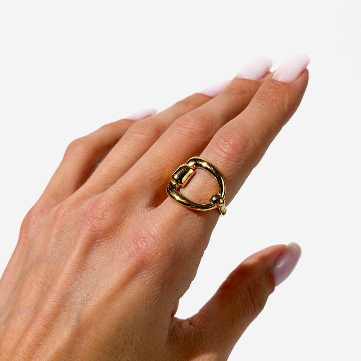 Gold-plated Titanium Gold Ring