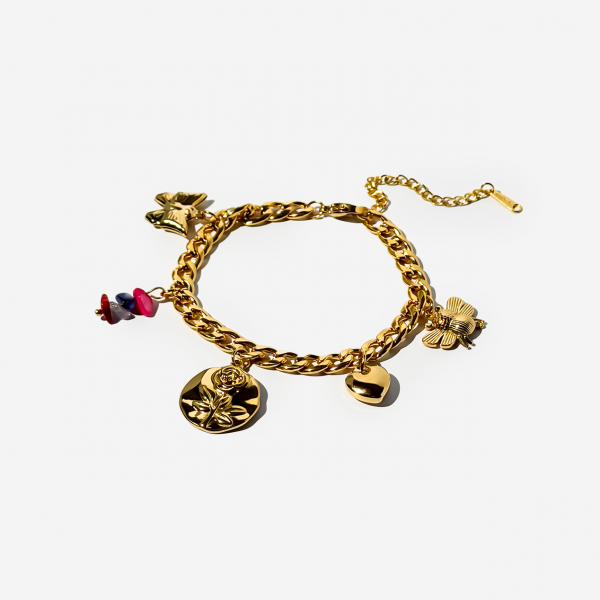 Gold-plated Titanium Bracelet