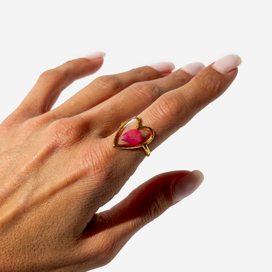 ხელნაკეთი ნატურალური ყვავილებიანი ბეჭედი