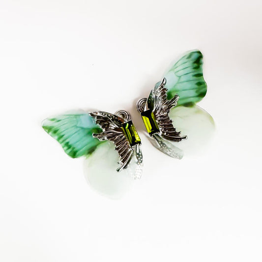 Clip-On Butterfly-Shaped Earrings