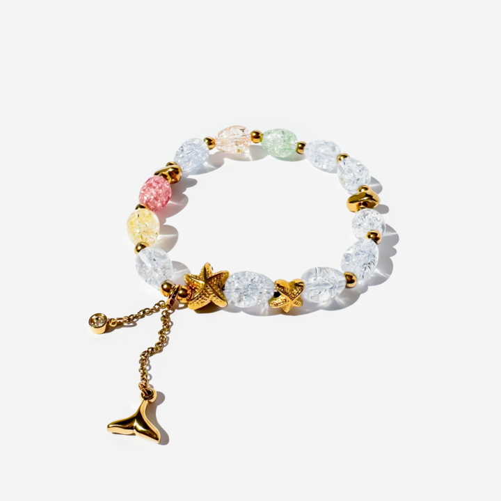 Gold-plated Titanium Colorful Bracelet