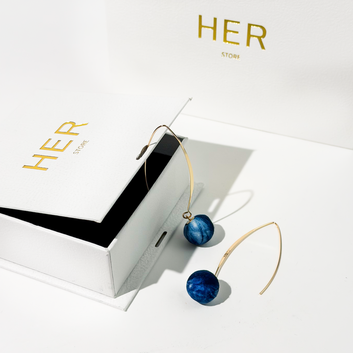 Fabric with Texture Earrings