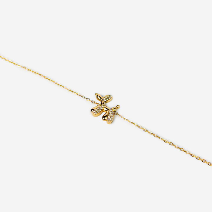 Gold-plated Titanium "Paw" Bracelet