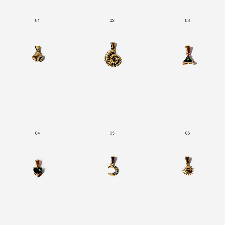 Gold-plated Titanium Charm