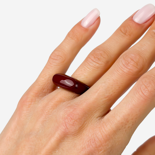 მოოქროვილი ტიტანის წითელი ბეჭედი