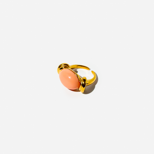 Gold-plated Titanium Ring