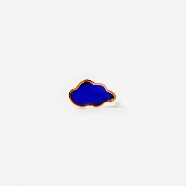 Gold-plated Titanium Cloud Shaped Ring