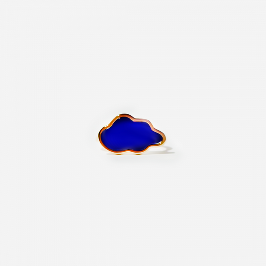 Gold-plated Titanium Cloud Shaped Ring