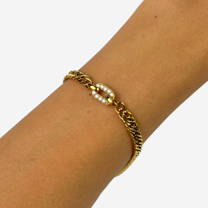 Gold-plated Titanium Bracelet