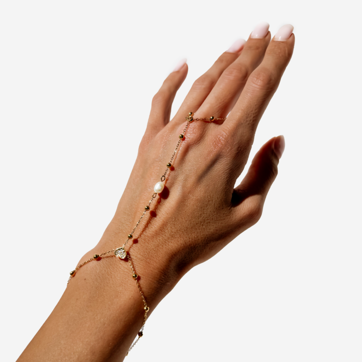 Gold-plated Titanium Ring-Bracelet Ring