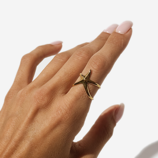 Gold-plated Titanium Ring