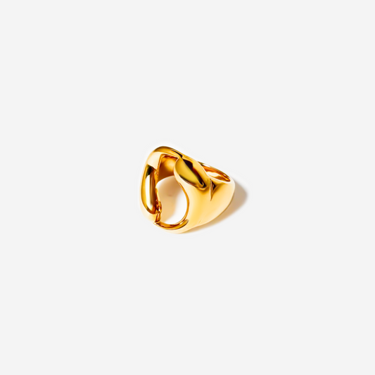 Gold-plated Titanium Ring