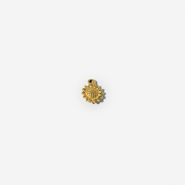 Gold-plated Titanium Sun Shaped Charm