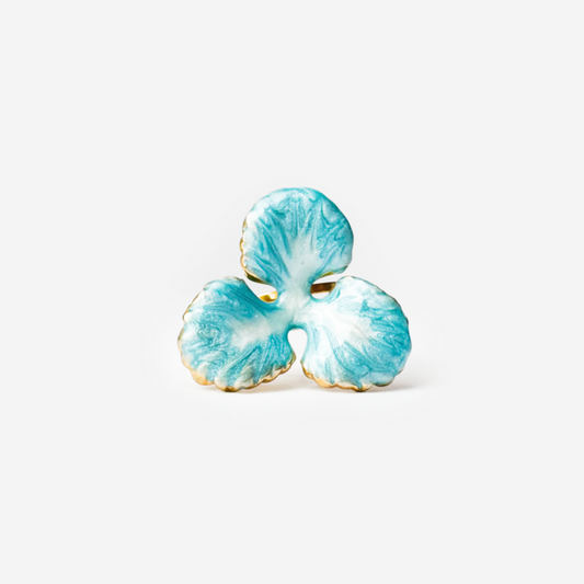 Gold-plated Titanium Flower Shaped Ring