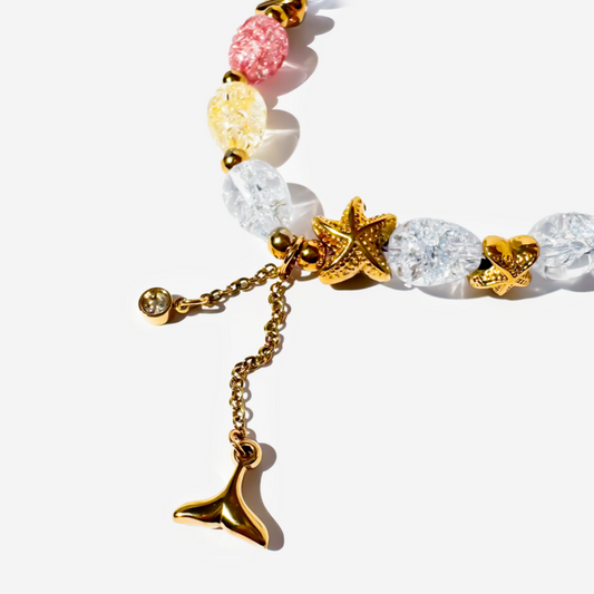 Gold-plated Titanium Colorful Bracelet