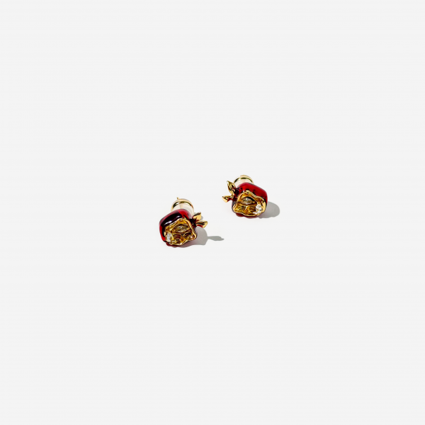 14K Gold-plated Apple Shaped Earrings