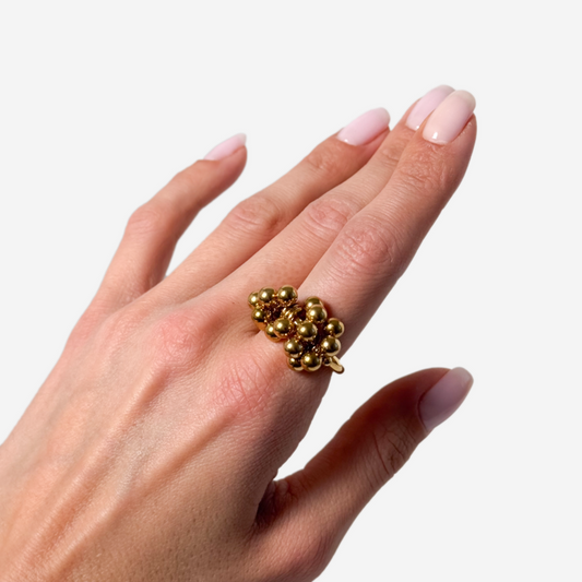 Gold-plated Titanium Ring