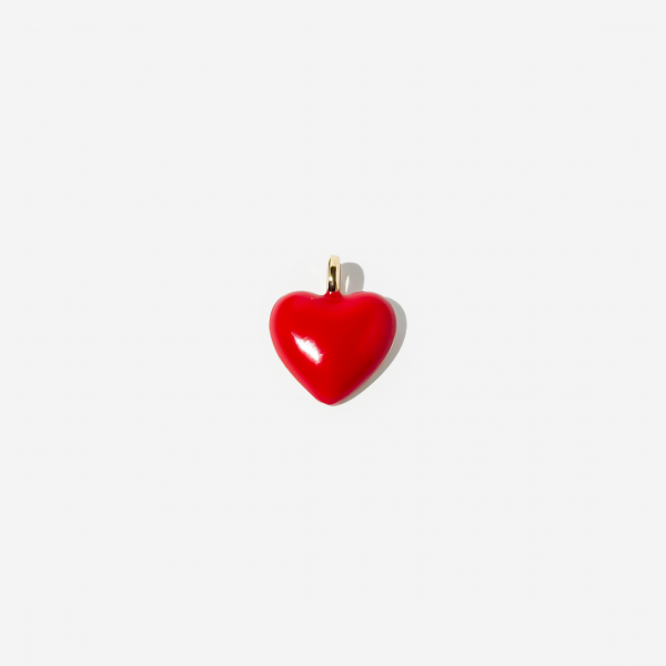 Gold-plated Titanium Heart Shaped Charm