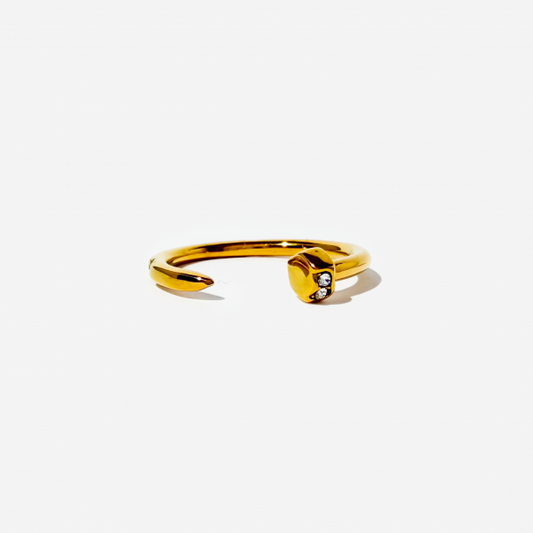 Gold-plated Titanium Ring