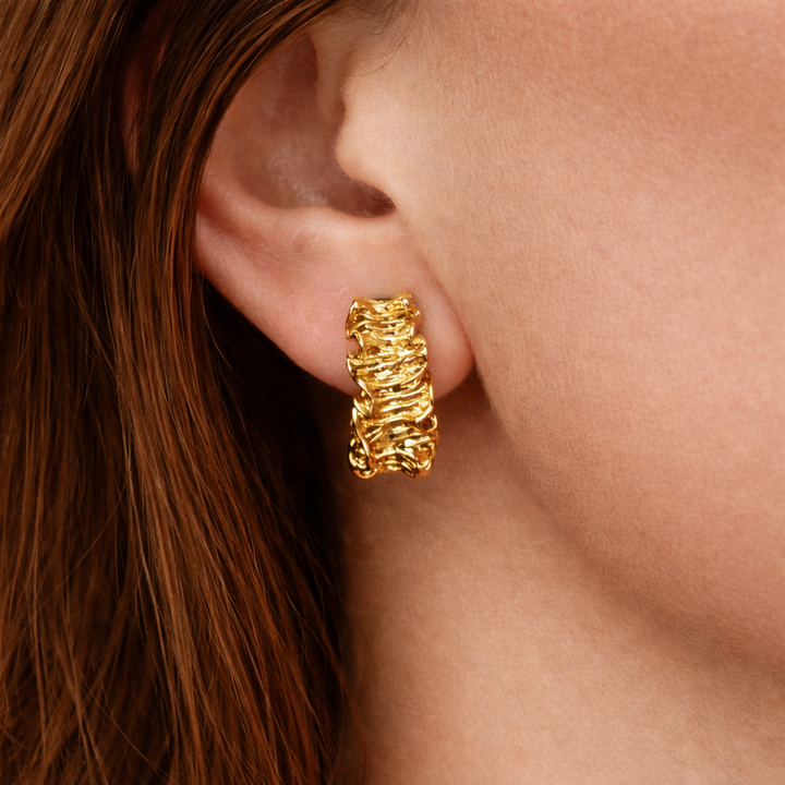 Gold-plated Titanium Earrings