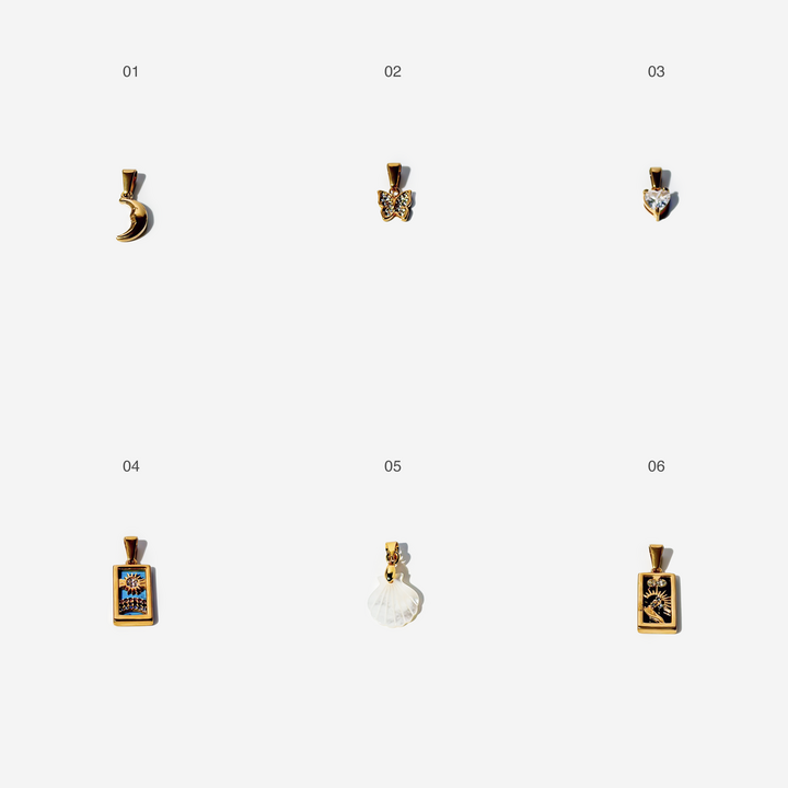 Gold-plated Titanium Charm