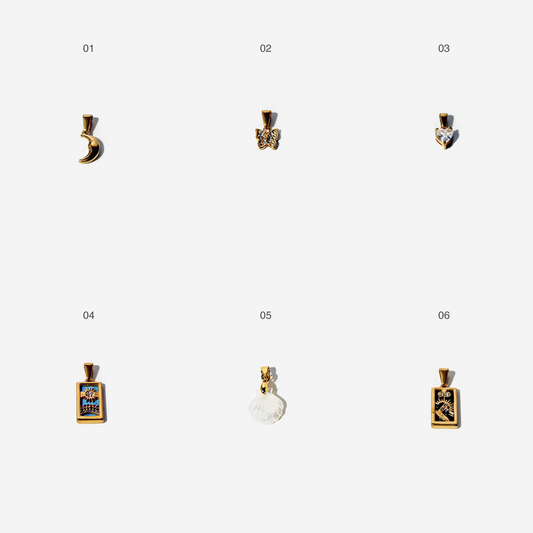 Gold-plated Titanium Charm