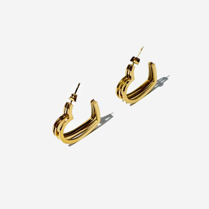 გულის ფორმის იტალიური კოლექციის საყურეები