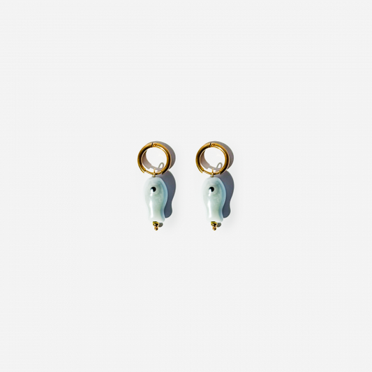 Gold-Plated Titanium Fish Earrings