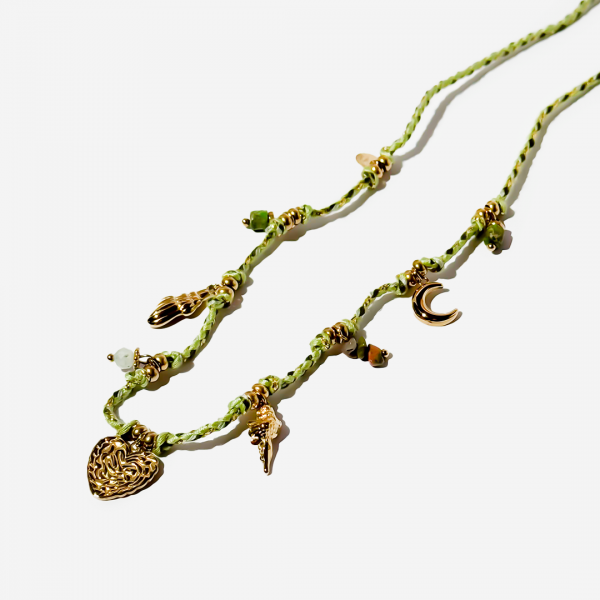 Gold-Plated Titanium Necklace with Sea Details