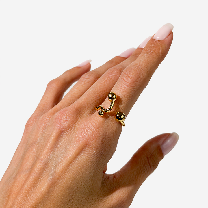 მოოქროვილი ტიტანის ბეჭედი