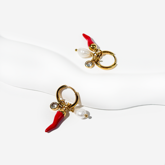 Gold-plated Titanium Earrings